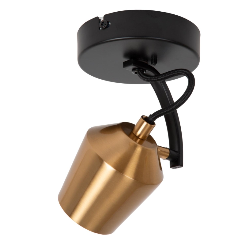 Lucide EMILE - Ceiling spotlight - Ø 10,5 cm - 1xGU10 - Matt Gold / Brass